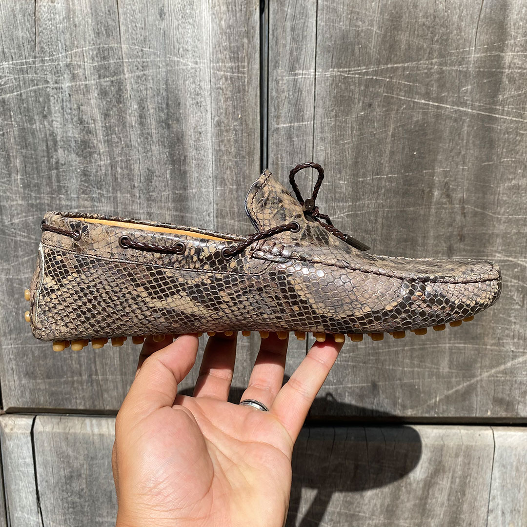 06MC Mocassin Crocodile Cuir