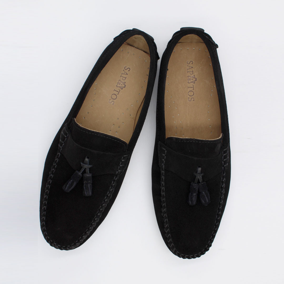 MOCASSIN DAIM  NOIR SM940