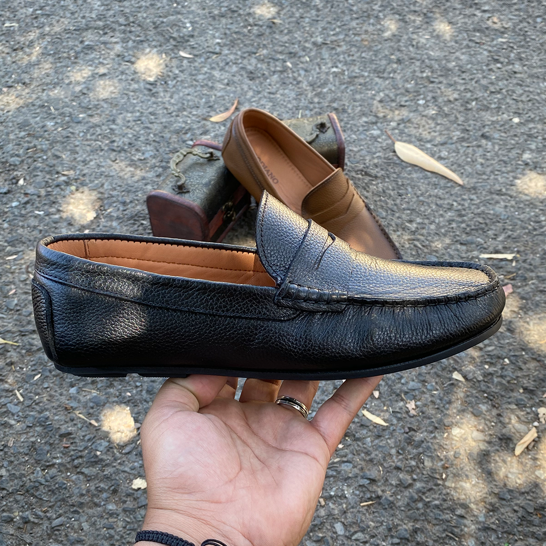 291 MS MOCASSIN CUIR NOIR