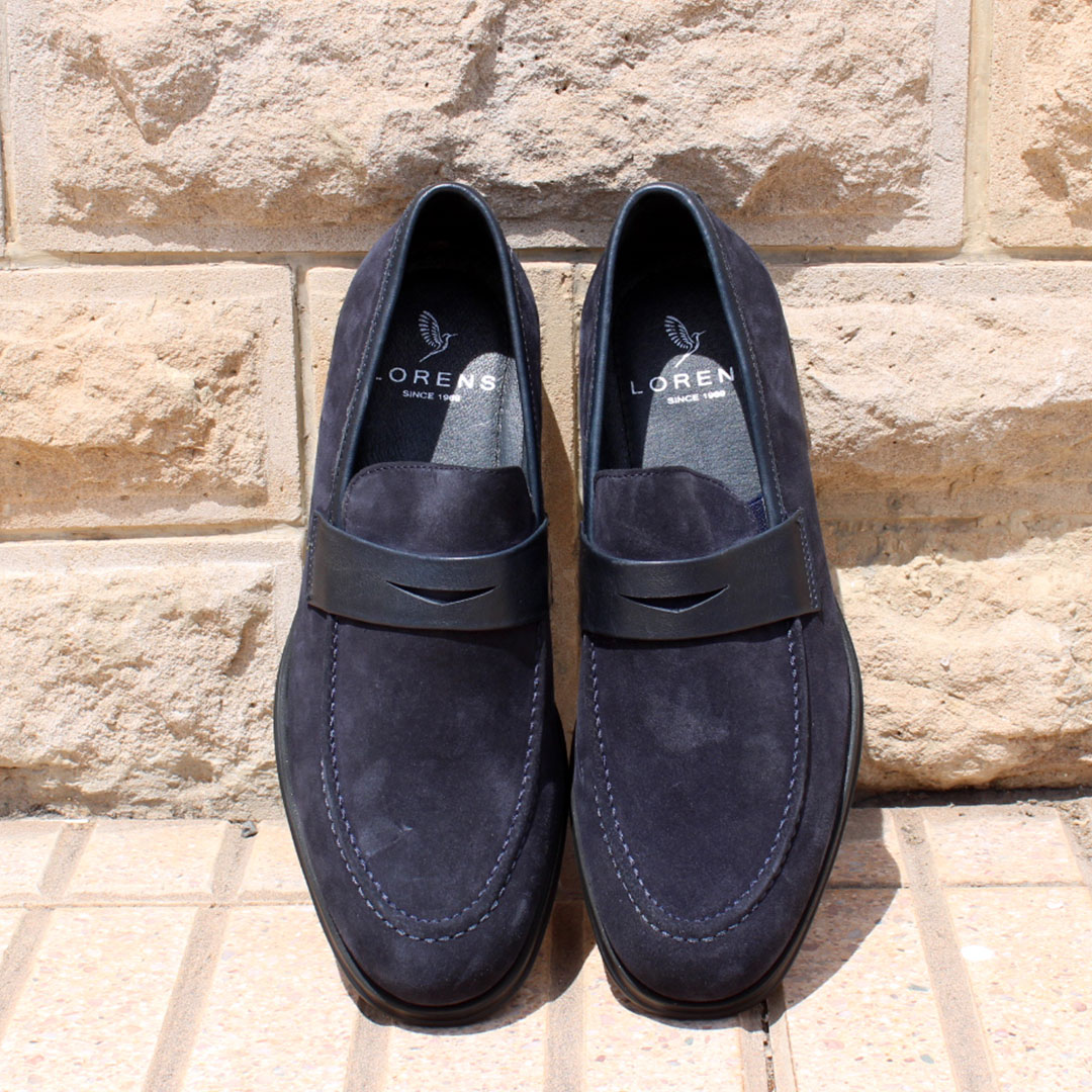 Chaussure de Ville NUBUCK BLEU