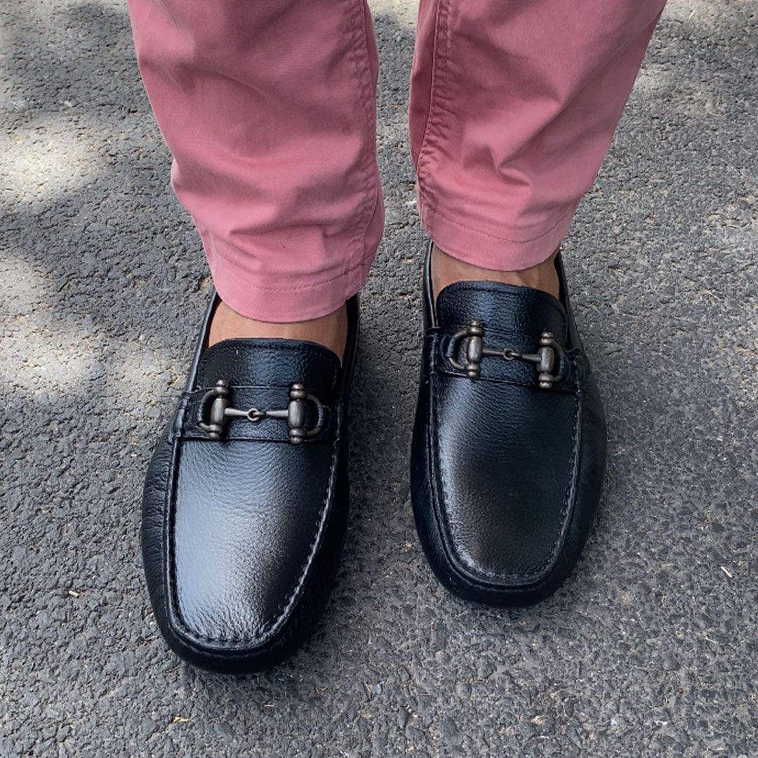 717 MS MOCASSIN CUIR BLEU