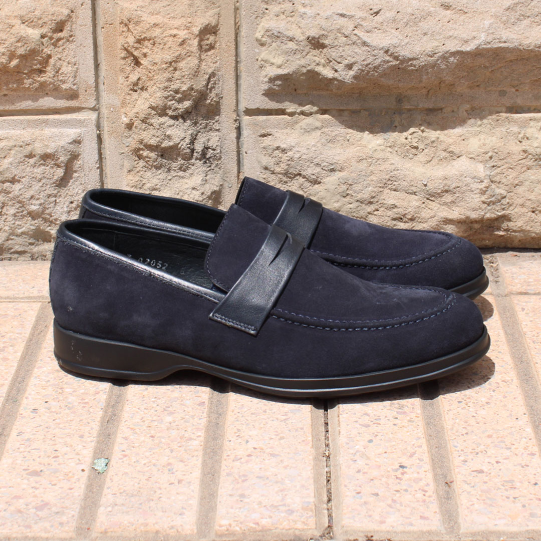Chaussure de Ville NUBUCK BLEU