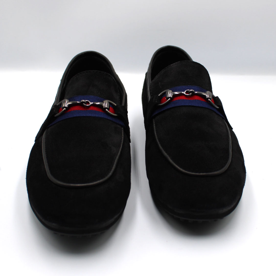 D090 MS MOCASSIN DAIM NOIR
