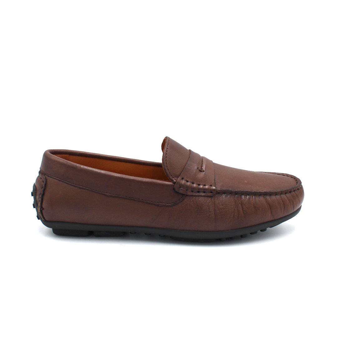 050 MS MOCASSIN CUIR MARRON