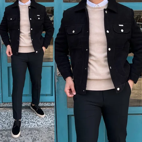 جديد  جاكيت رجالي بازرار