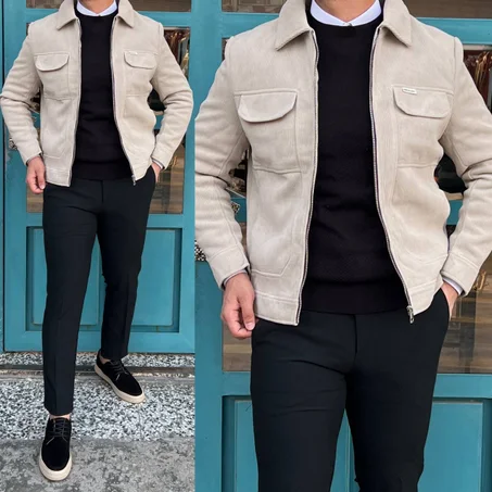 جاكيت رجالي بسحاب 2026