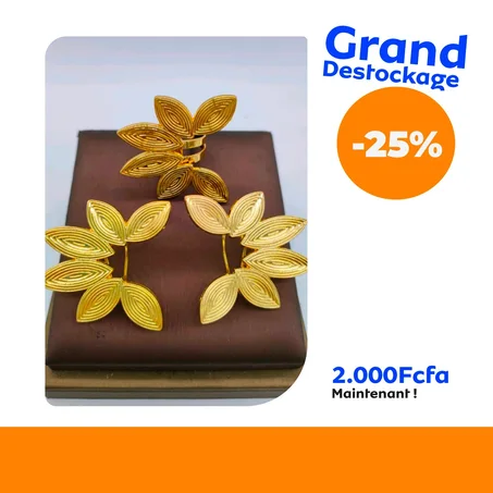 Ensemble boucle et bague