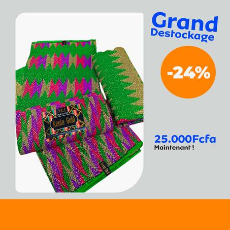 Tissus Kente 100% africain