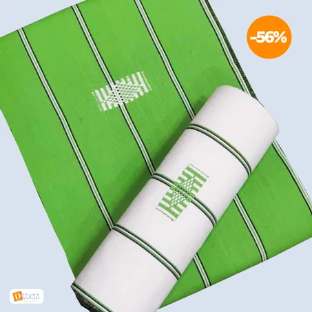 Faso Denfani de qualité mix vert blanc