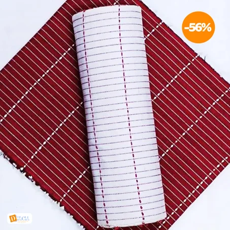 Faso Denfani de qualité couleur blanc et marron