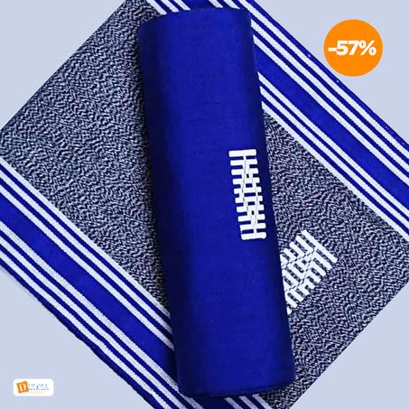 Faso Denfani qualité premium motif bleu