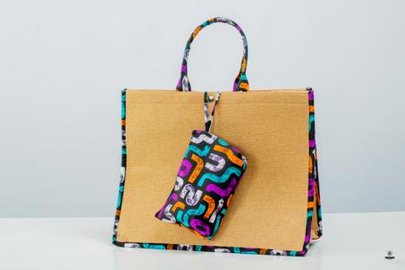 Élégant Sac en Raphia Pailleté pour Femme