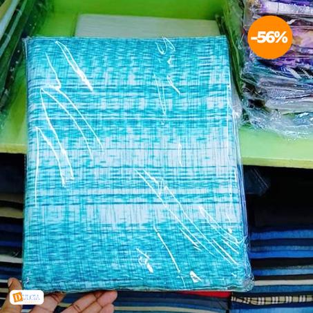 Faso Denfani de qualité couleur bleu ciel paignée