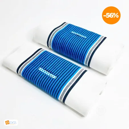 Faso Denfani de qualité blanc bleu