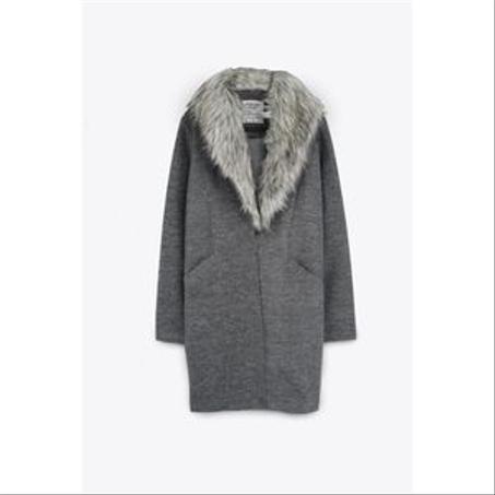 Marwa Manteau Droit Avec Fur En Col