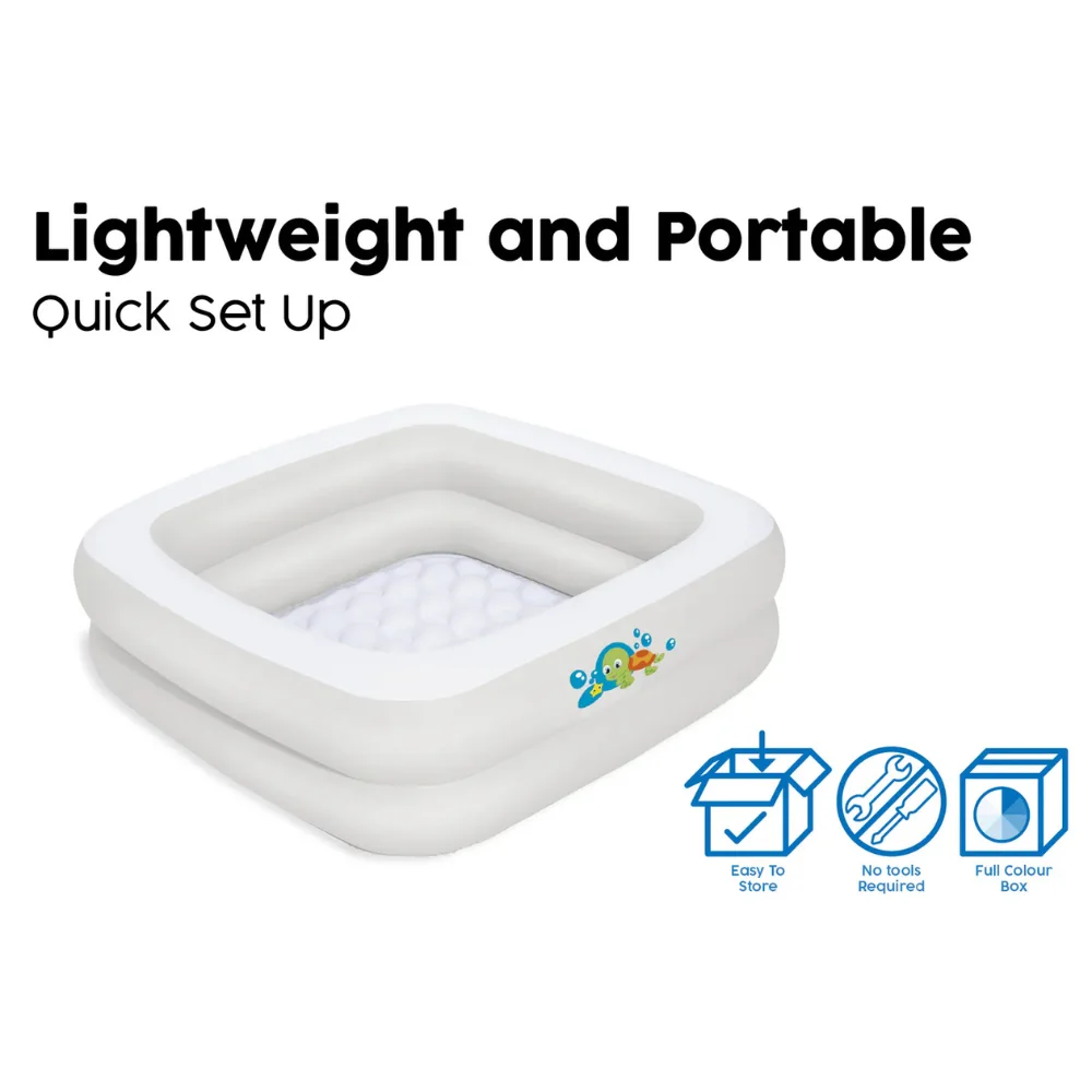حوض استحمام هوائي للأطفال Bestway Scrub-A-Dub | 86×86×25 سم