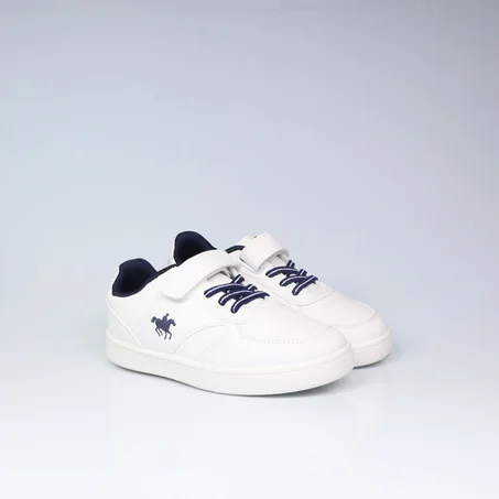 حذاء أطفال بونينو أبيض بأزرق داكن  24 -35