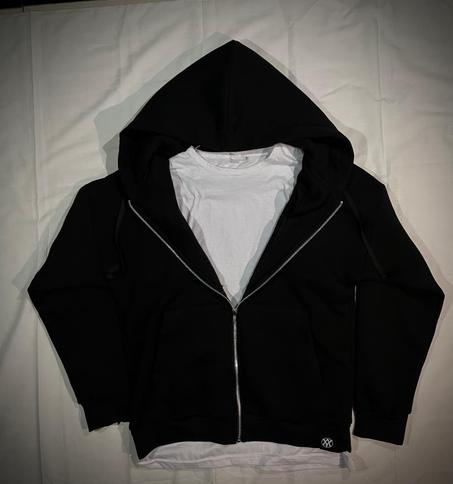 هودي اسود و رمادي فاتح