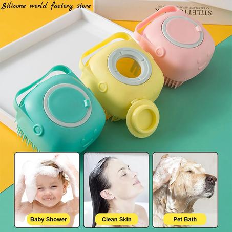 فرشاة(سوفت سيلك)-السيليكونية الناعمة للبشرة  | لـ إستحمام منعش وبشره حريرية