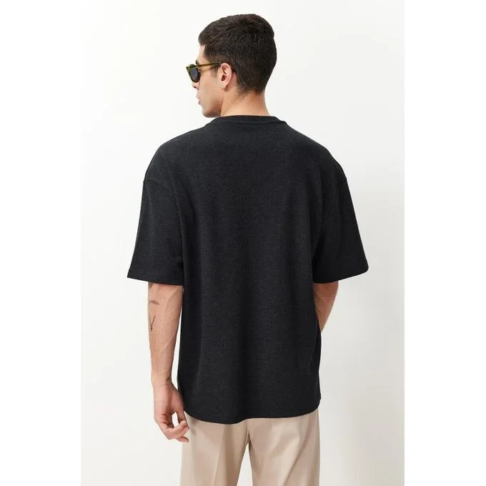 تيشيرت رجالي من ترينديول - أسود