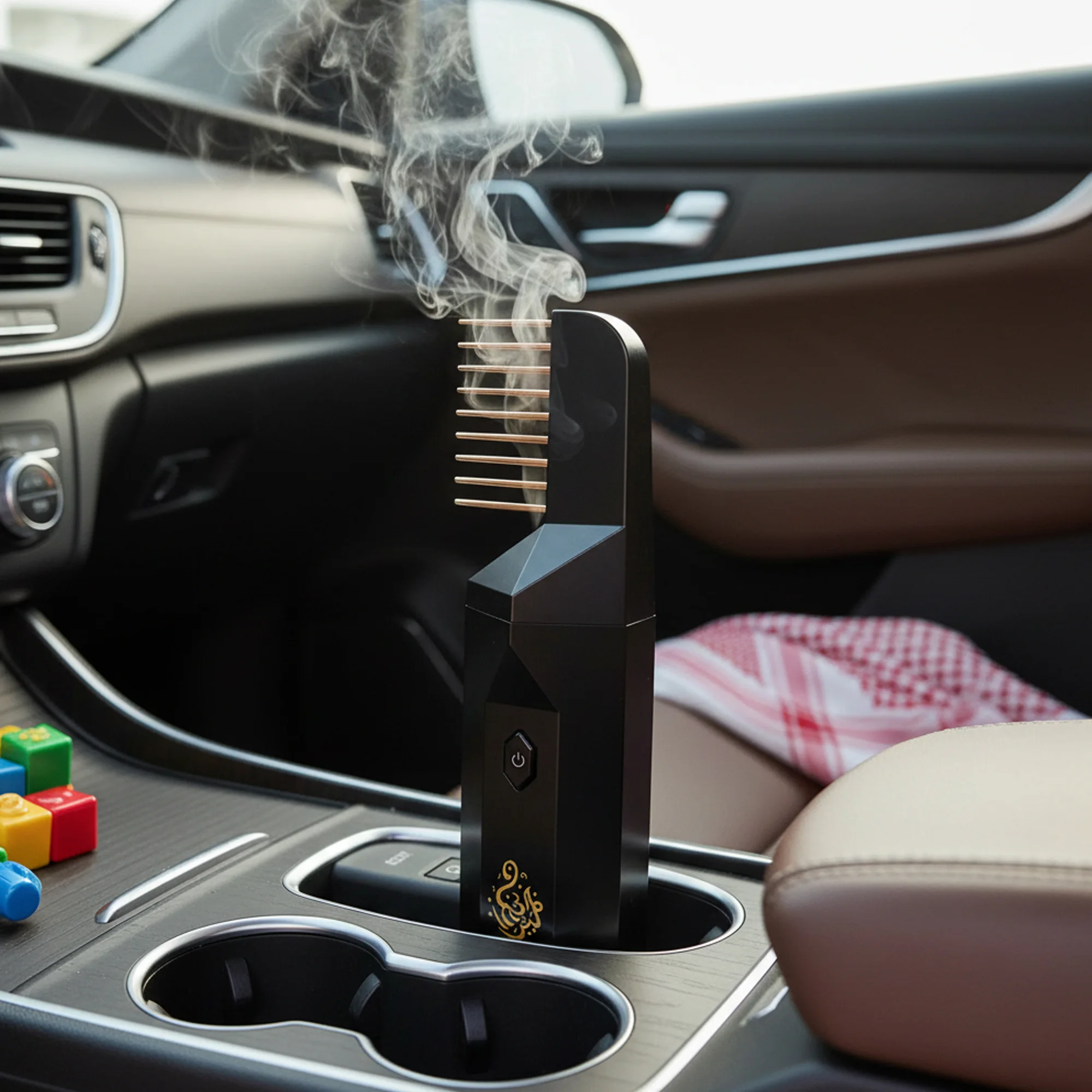 مبخرة كهربائية قابلة لإعادة الشحن عبر منفذ USB بسعة 1500 مللي أمبير، مزودة بمشط شعر