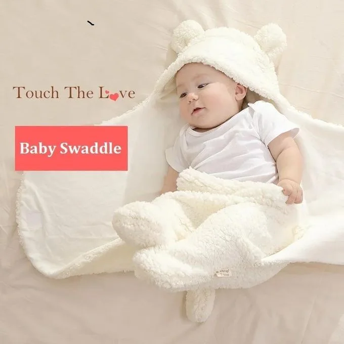 بطانية شتوية للرضيع من الصوف الناعم - مُريحة ودافئة للمولود