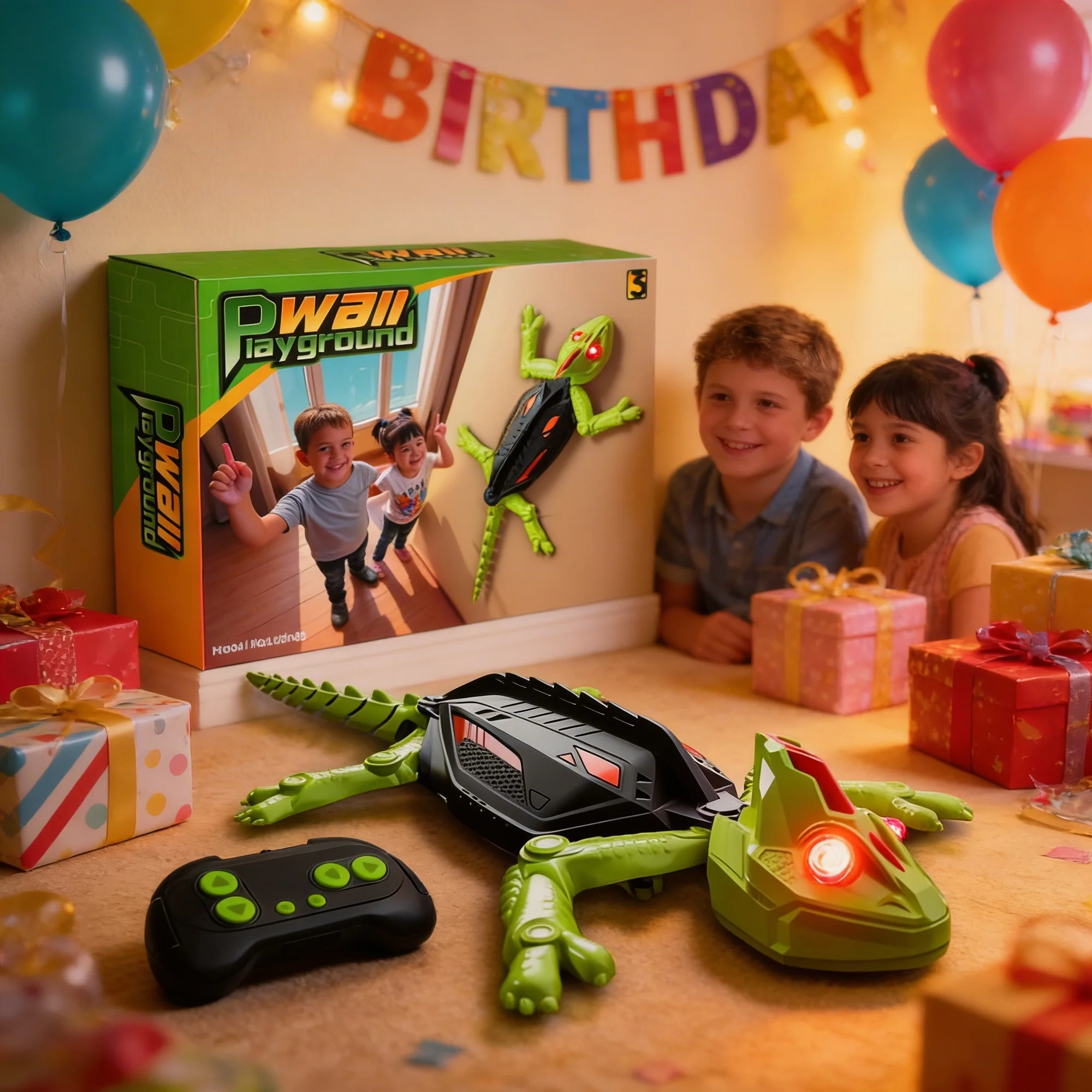 سحلية الحائط مع ريموت