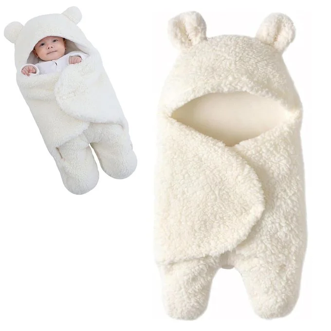 بطانية شتوية للرضيع من الصوف الناعم - مُريحة ودافئة للمولود