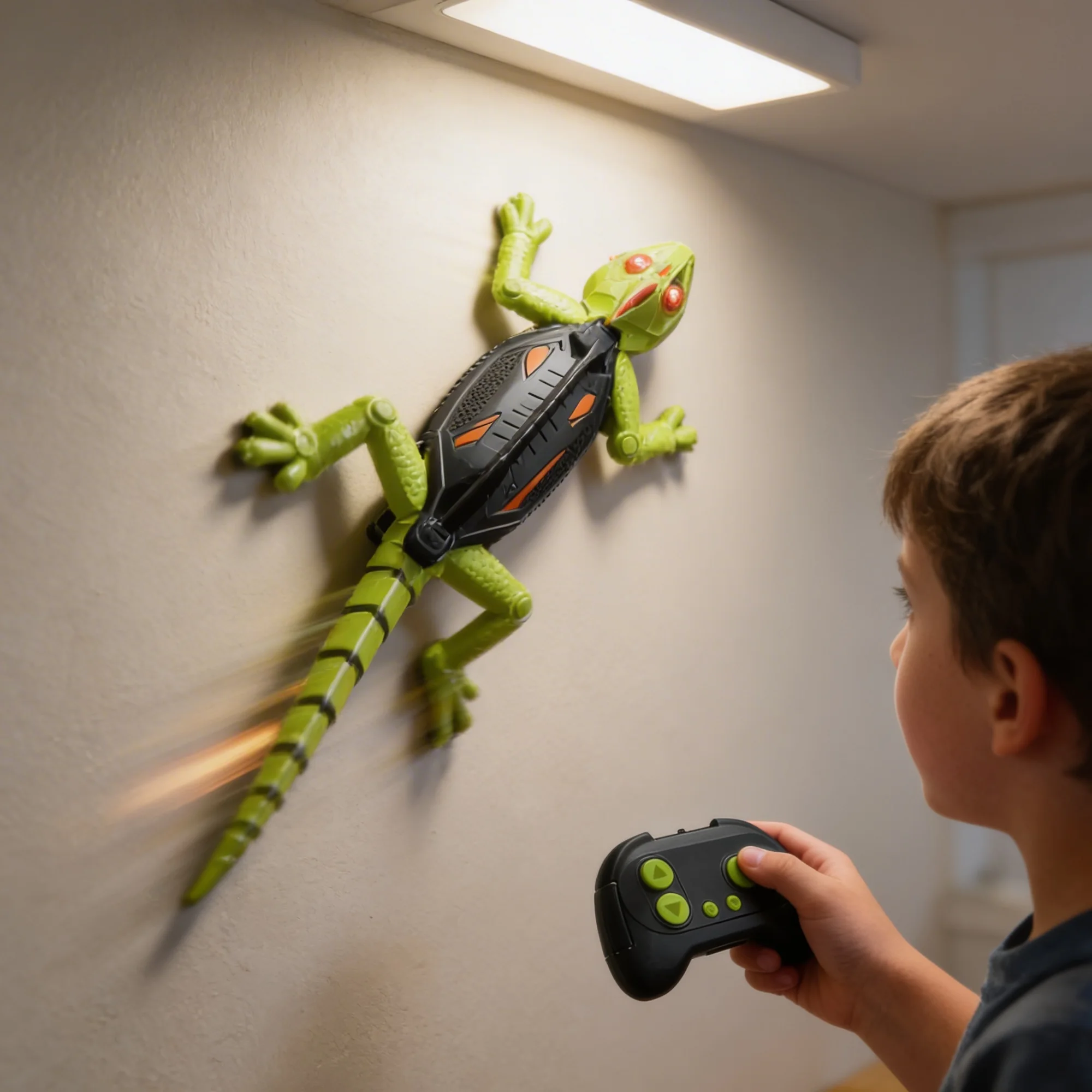 سحلية الحائط مع ريموت