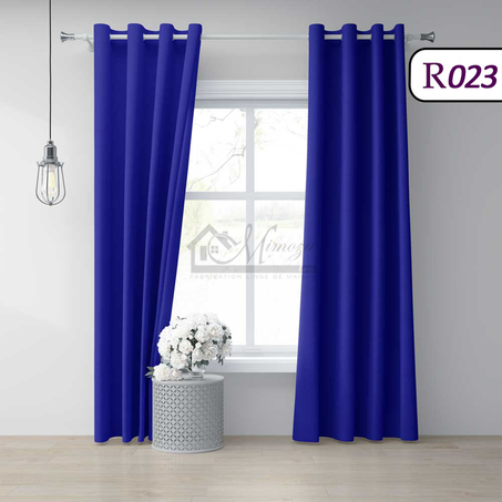 Rideau en chenille R023 Bleu