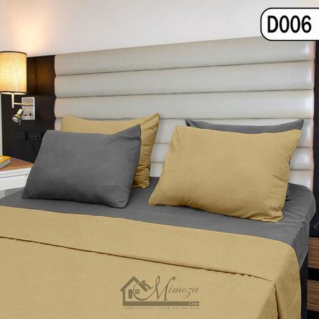 Draps 2 places Uni D006 Beige Gris