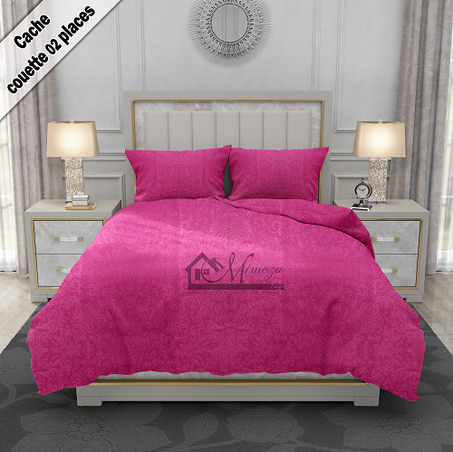 Housse de couette 04 pièces - Rose