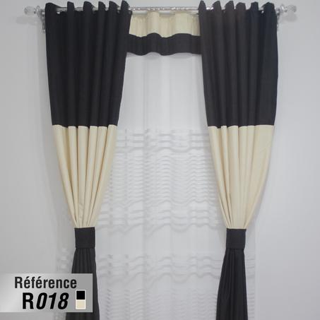 Rideau et Cache Rideau Tissu Chenille, Réf_R018
