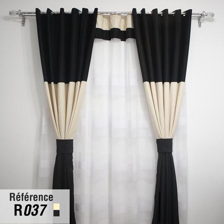 Rideau et Cache Rideau Tissu Chenille, Réf_R037