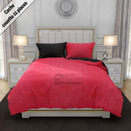Housse de couette 04 pièces - Rouge Noir