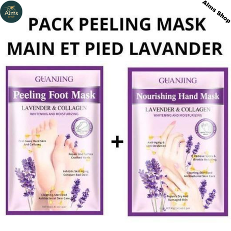 Pack Peeling mask main et pied lavander 40g