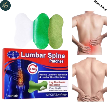12 Pcs patchs Chauffants pour vertèbres cervicales et colonne, à base de plantes