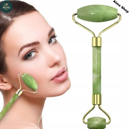 Rouleau de massage facial de visage pierre jade masseur facial, rouleau de jade masseur
