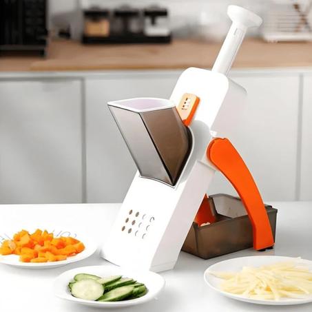 Coupe-légumes manuel pliable multifonctionnel à plusieurs lames pour couper les fruits, les frites et tous les légumes