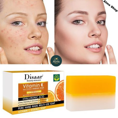 Disaar Savon artisanal blanchissant à la vitamine C, Hyaluronic acid