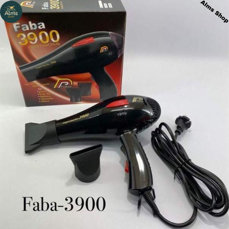 Faba Sèche-cheveux FABA Super turbo 3900 professionnel-1800W Noir