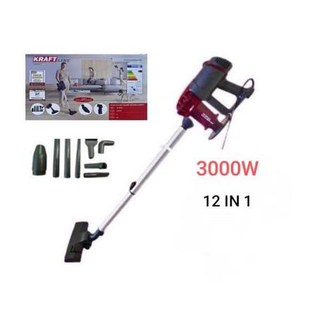 Kraft line Aspirateur 12 en 1 à main //à fil, technologie sans sac cyclonique 3000W