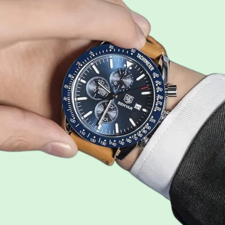 ساعات عملية للرجال من بينيار بتصميم انيق ومظهر فريد، ساعات رياضية كوارتز للرجال مقاومة للماء، ساعات غير رسمية عسكرية تكتيكية.