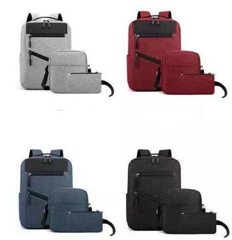 محفظة الضهر + حقيبة الكتف و حقيبة صغيرة محمولة