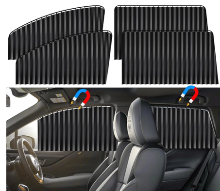 ستائر نوافذ السيارة المغناطيسية (4قطع)