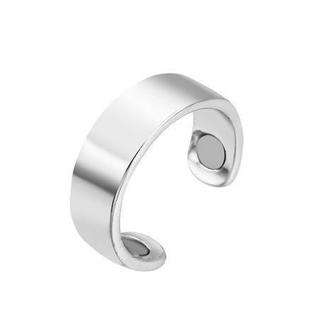 Silver Magnetic Ring حلقة مغناطيسية فضية