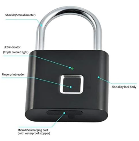 قفل ببصمة الإصبع البيومترية الذكية