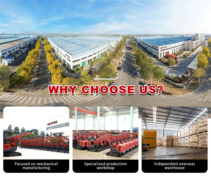 mini excavator huayee factory