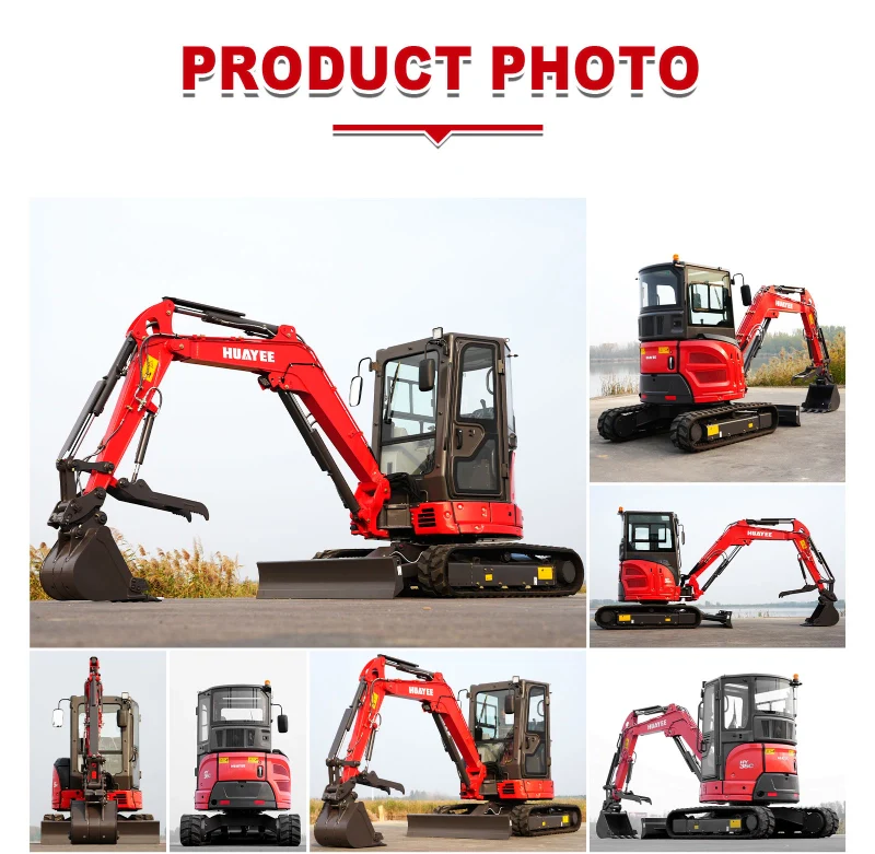 mini excavator huayee hy35c detail display