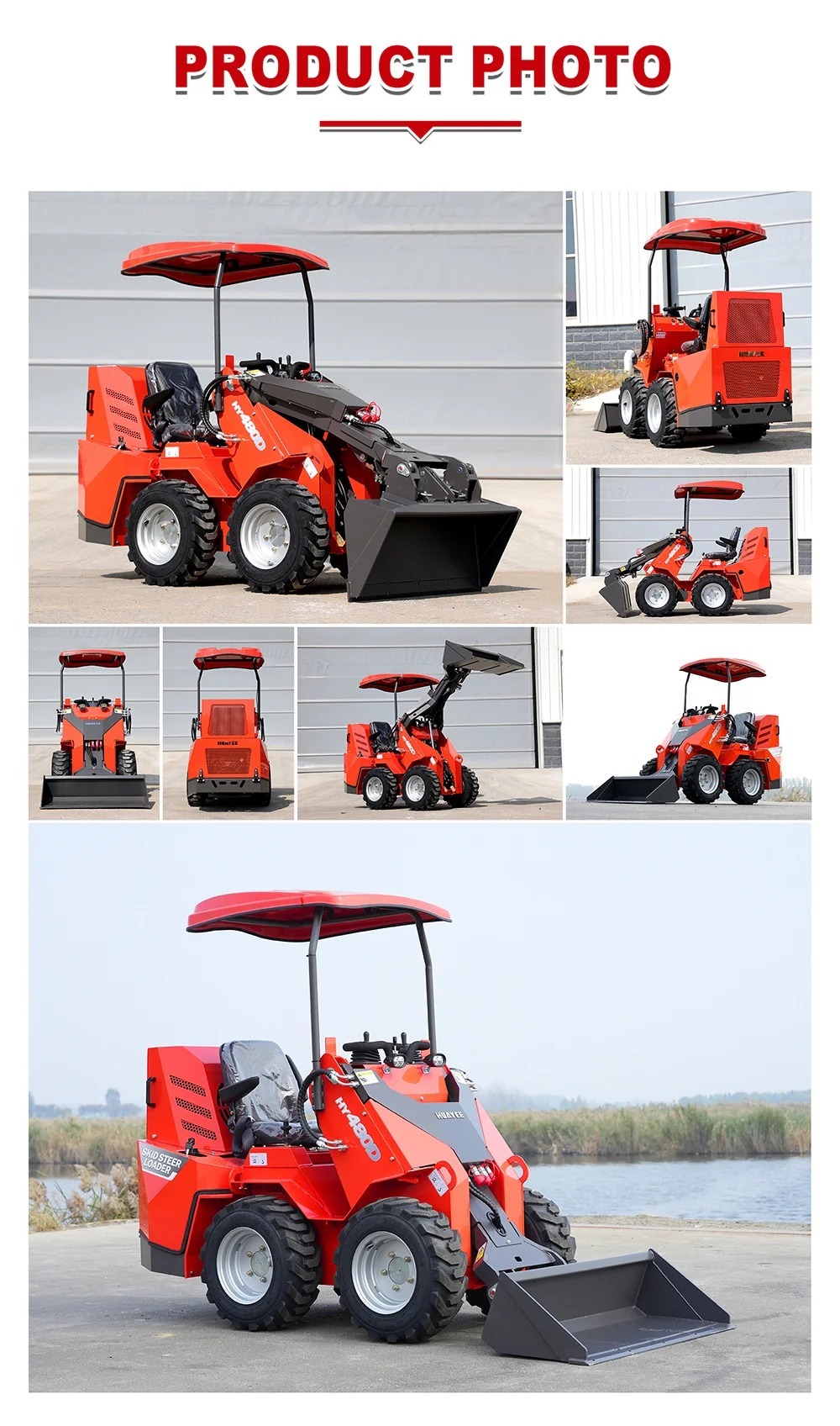 HUAYEE HY480D Mini Wheel Skid Steer Loader